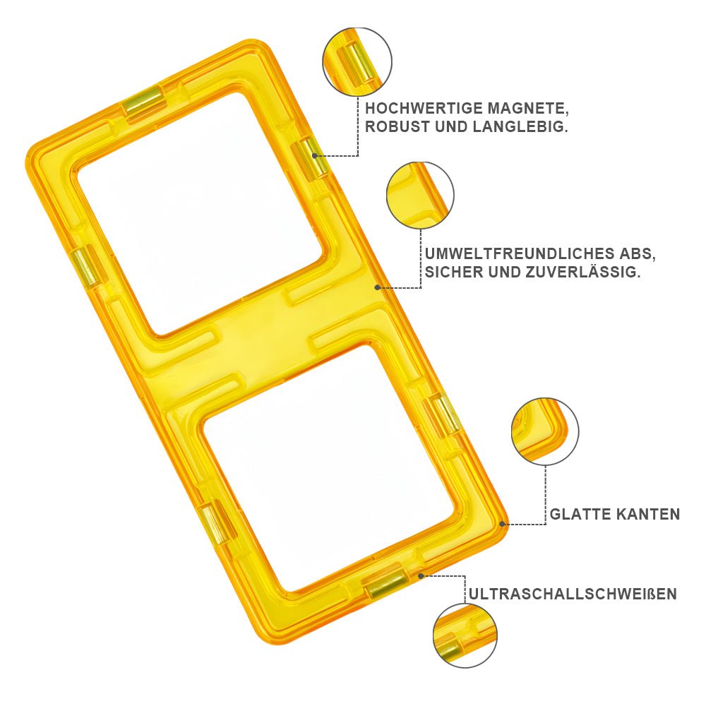 Condis Magnetische Bausteine Erweiterungsset Rechtecke 6 Stück - Condistoys